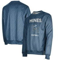 Мъжки синьо Колорадо Училище за мини Orediggers Football Name Drop Crewneck пуловер суичър