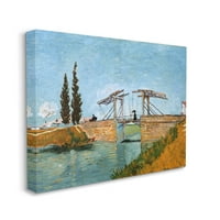 Ступел индустрии Брюг бидж Ланглоа класически мост живопис живопис галерия увити платно печат стена изкуство, дизайн от един1000