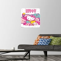 Hello Kitty - Stars Wall Poster с бутални щифтове, 14.725 22.375