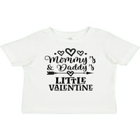 Inktastic Mommy Daddy Little Valentine Gift Toddler Boy или Thddler Girl тениска