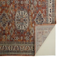 Белини Реколта Бохемски килим, ръжда Оранжево синьо, 2 фута 10 фута, бегач