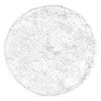 нулум Латония копринен шаг площ килим, 6', перлено бяло