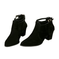 Rockomi Womens Fashion Boots Оценявани пръсти Рокля глезени Блайс Черно 7