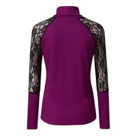Продажби жени модни ризи с дълъг ръкав блуза модерно облекло за жени наполовина костенурка пуловер класически удобен памук тънък