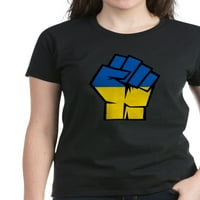 Cafepress - Стойка с тениска на Украйна - женска тъмна тениска