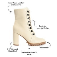 Колекция на пътувания Женски фауна Tru Comfort Foam Inside Zip Block Heel Booties