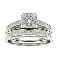 Lroplie пръстени за жени момичета Zircon Inlaid двойка американски класически бижута Европейски подаръци за пръстени