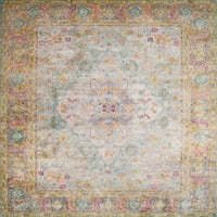 Обединени тъкачи Бодрум Кент ориенталски небесносин тъкани олефин Полиестер област килим или килим бегач