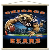 Чикагските мечки - Плакат за стена на крайната зона, 22.375 34