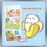 Бананя-Плакат За Стена, 22.375 34 В Рамка