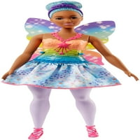 Barbie Dreamtopia Fairy Doll със синя коса и дъгови крила