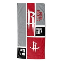 Хюстън Рокетс НБА Цветен блок персонализирани Плажна кърпа