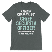 Тениска за забавен главен служител по сигурността - аз съм най -добре