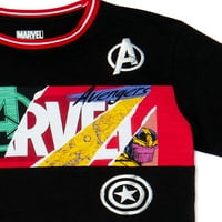 Marvel The Avengers Boys 4- Team Mashup Графична тениска с къс ръкав