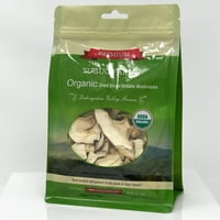 Югуо ферми сушени нарязани гъби шийтаке сертифицирани био, естествено отглеждани, не-ГМО, 2 унция торба