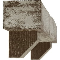 Екена мелница 6 Н 10 д 72 с грубо нарязан Фау дърво камина камината комплект с Ашфорд Корбели, Реколта махагон