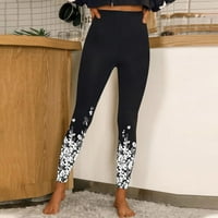Суитчъне жени с висока талия спортни гамаши с дълги печатни панталони чорапогащи разтягащи се тренировъчни панталони йога панталони