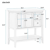 Конзолна маса, масивна масивна маса с масивна дървесина с чекмеджета шкаф отворен рафт, модерен диван маса за дневна спалня кухня