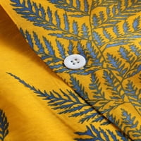 Мъжки късо ръкав лист отпечатани графични ризи Небрежни празнични партита тениски