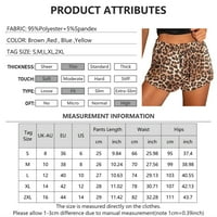 Женски случаен леопардов печат свободен плюс размер секси къси панталони