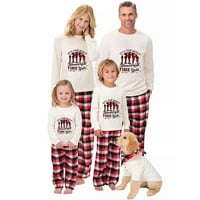 Коледна пижама за семейни коледни pjs съвпадащи комплекти коледни дърво Christma pajama family xmas slepwear set