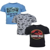 Jurassic Park Toddler Boys Тениски за малко дете до голямо дете