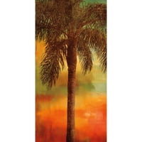 Себа, John Black Modern Modermramed Museum Art Print, озаглавен - Sunset Palms I