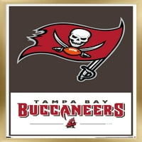 Tampa Bay Buccaneers - Плакат за стена на лого, 14.725 22.375