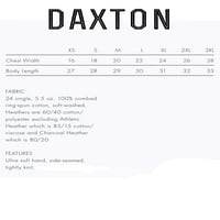 Daxton Premium Nashville Men Тениска с дълги ръкави ултра мек средно тегло памук, флот тройник бели букви големи