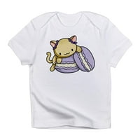 Cafepress - Тениска за бебета Macaron Kitty - тениска за бебета