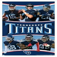 Тенеси Титаните-Плакат За Стената На Отбора, 14.725 22.375 В Рамка