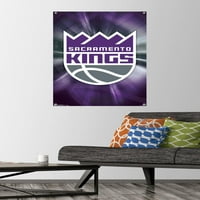 Сакраменто Кингс - лого плакат за стена с пуш щифтове, 22.375 34