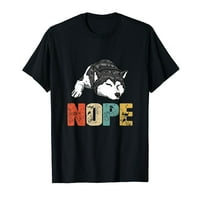 Тениска на винтидж не, забавен сибирски хъски куче