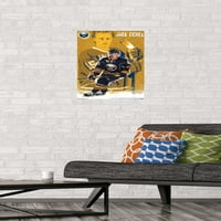 Трендс Интернешънъл НХЛ Бъфало Сейбърс-Джак Айхел стенен плакат 14.725 22.375 Премиум постер и Маунт пакет