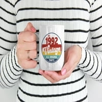 Vintage Est. 1992, Всички оригинални части бяла керамична чаша за кафе и чай
