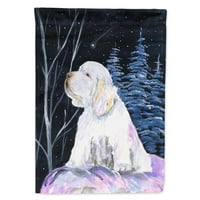 Съкровища на Каролайн SS8346-Flag-Parent Clumber Spaniel Flag, многоцветни