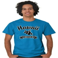 Хавай сладък хибискус цвете сувенир Мъжки графична тениска тийнейджъри Brisco Brands 5x