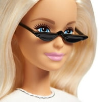 Barbie Fashionistas Doll с дълга руса коса и пола от печат на животни