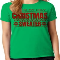 Графика Америка празничен празник това е моята грозна Коледа пуловер жените Графичен тениска