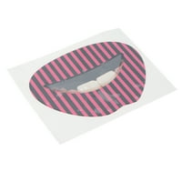 Стикери за устни, уникален стил модни секси устни стикери Черно розово ивица многофункционални за лаптопи за парти за хладилници