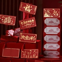Китайски червени пликове разтегателни ясни печат хартия Изящна изработка Китайска Хонбао за китайски Нова година пролетния фестивал