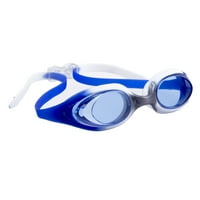 Долфино младежки Чалънджър плуване очила, синьо и бяло