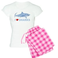 Cafepress - Обичам акулите - женски леки пижами