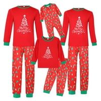 Yilvust Family съвпадащи коледни пижами момчета момичета празник пижами деца спално облекло Коледни елени PJS