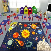 Cubs Playtime Collection Multicolor Eucpase Educational 5'x6'6 REALE RUG