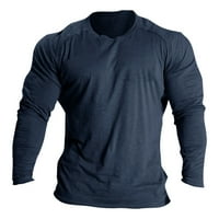 Тениски за мъжки мъжки мъжки, тениска за мъжки риза ежедневно облекло от печат с дълъг ръкав моден дизайн удобен, ризи за мъже
