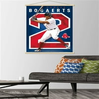 Бостън Ред со - Ксандър Богартс плакат за стена с дървена магнитна рамка, 22.375 34