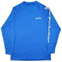 Bimini Bay Outfitters Мъжки риза с дълъг ръкав за куки, електрическо синьо - Mako 2, голям