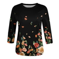 Shiusina пролетни ръкави ризи за жени Лятна модерни ежедневни върхове кръгла врата свободна пуловер удобни меки блузи черни