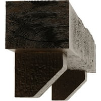 Екена Милуърк 4 Н 8 Д 72 с грубо нарязан Фау дърво камина комплект Камини с Ашфорд Корбели, Премиум възраст